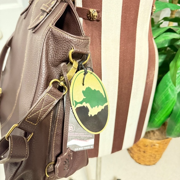 Browning Concealed Carry Purse Brown Leather 14” X 15” X 6” Camo Inside NWT - Picture 7 of 13